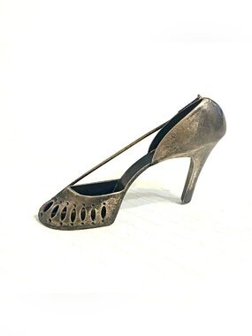 Vintage 950 Silver High Heel Brooch Sterling Silver
